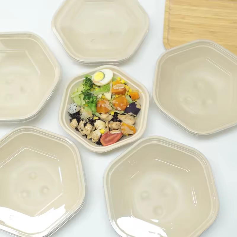 Hexagonal Bowls with Lids