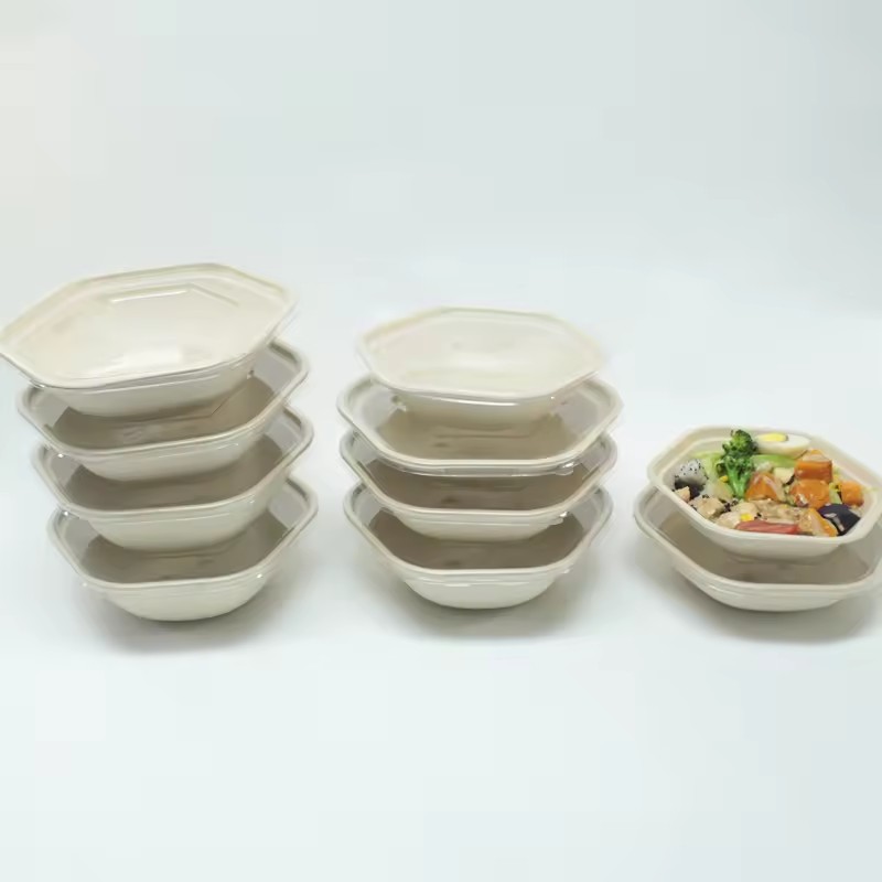 Hexagonal Bowls with Lids