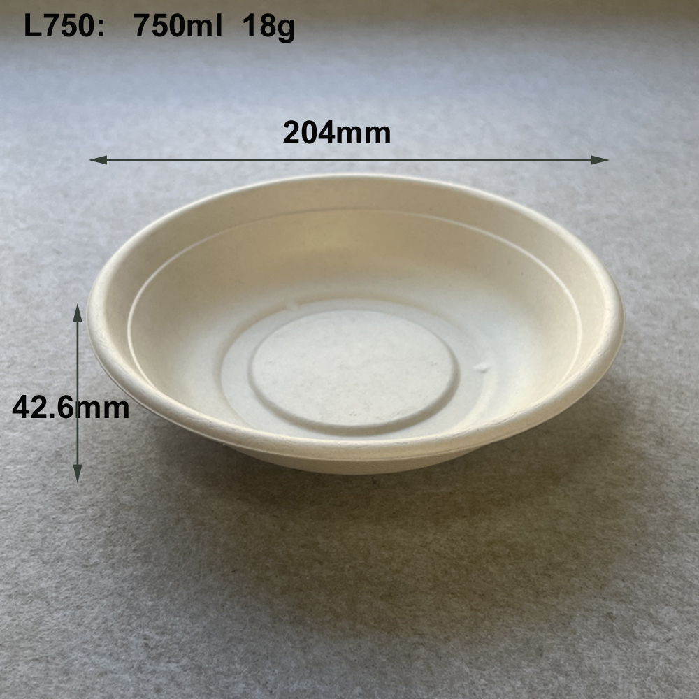 Sugarcane Bagasse Biodegradable Bowls for Salad