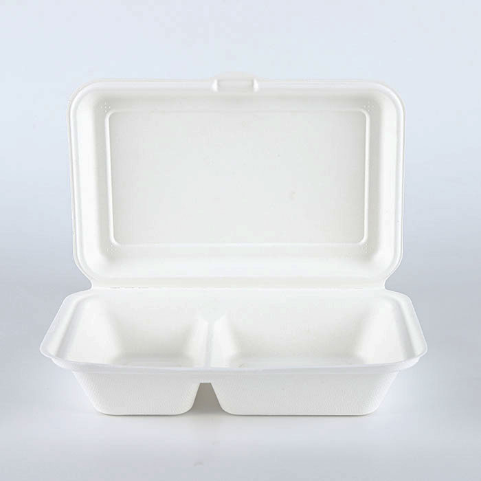 Biodegradable Sugarcane Bagasse Lunch Box 1000ml