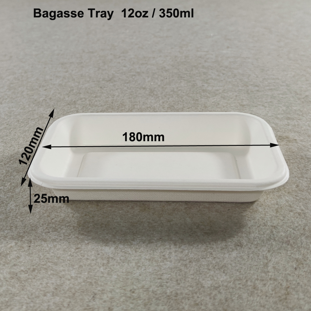 Disposable Biodegradable Sushi Tray with Lid