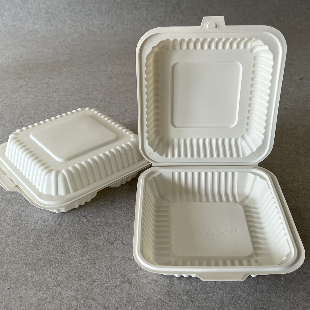 Biodegradable Plastic Cornstarch Lunch Box