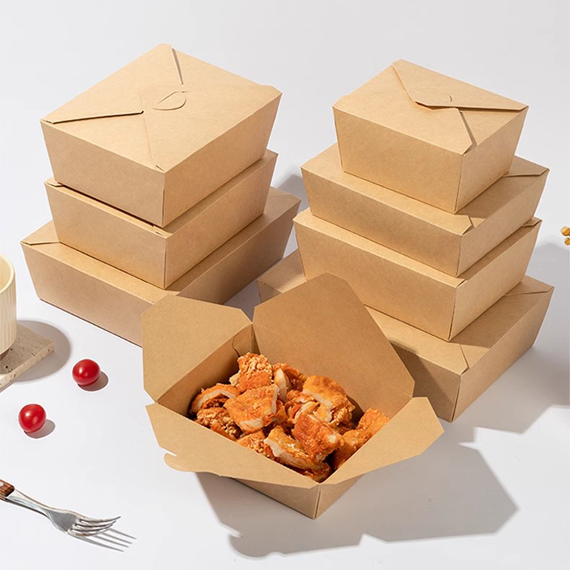 Kraft Paper to Go Food Containers