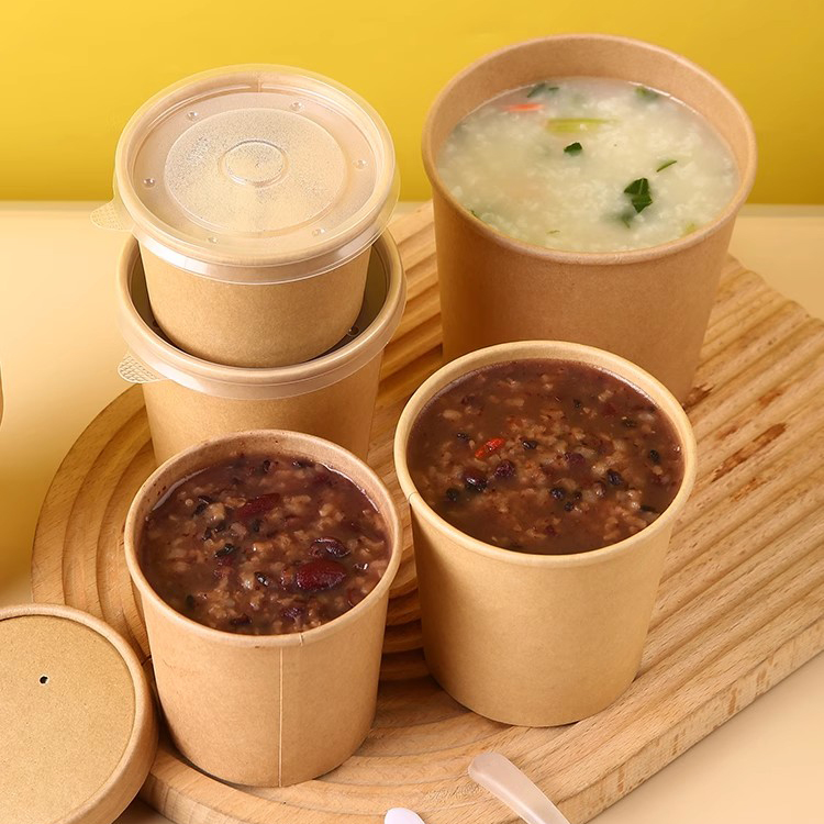 Custom Disposable Paper Hot Soup Cups